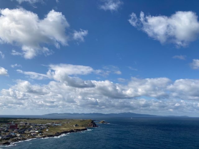 利尻島のペシ岬展望台からの景色